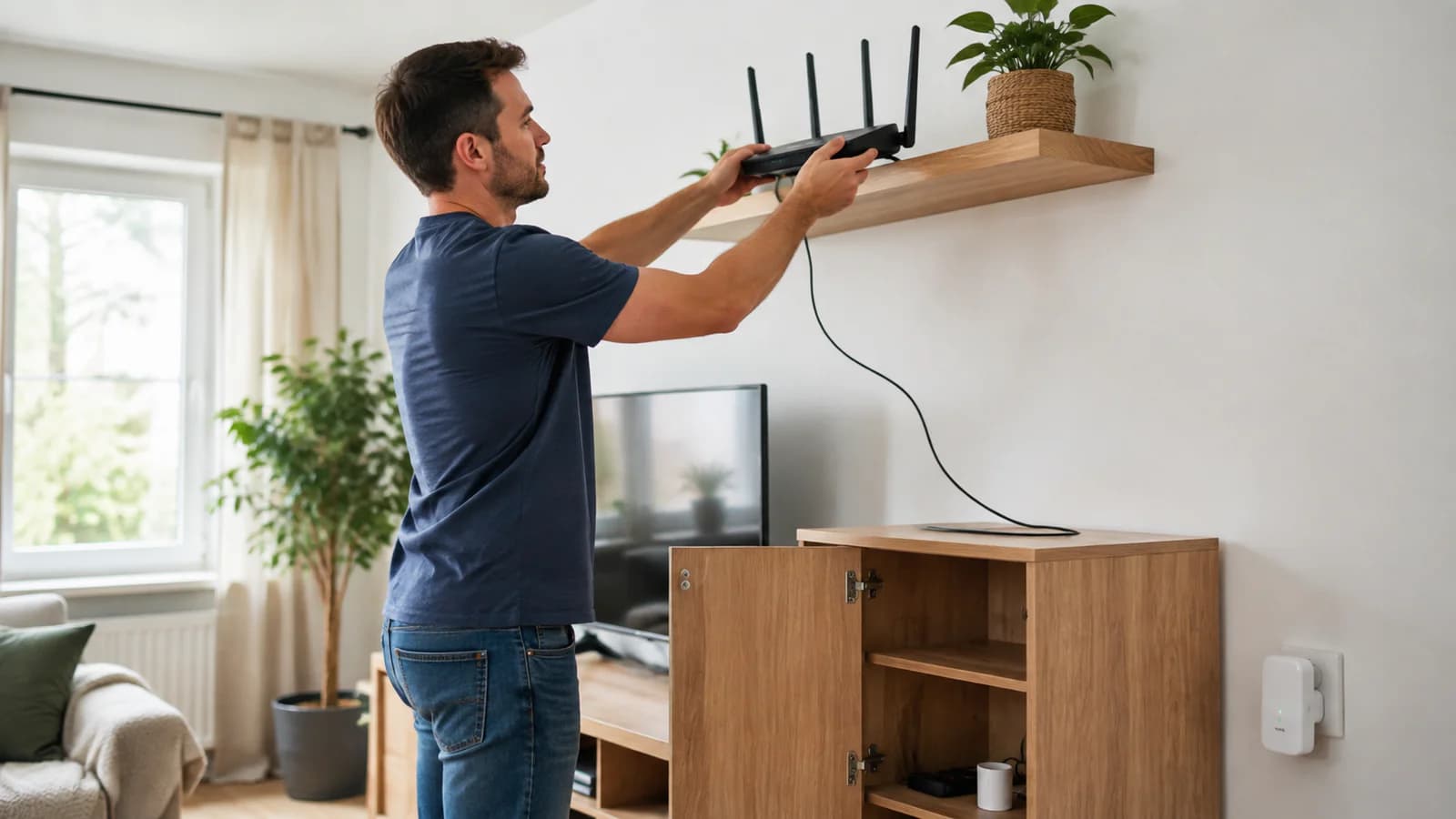Иллюстрация к статье: Как усилить сигнал Wi‑Fi дома: роутер, репитер или Mesh